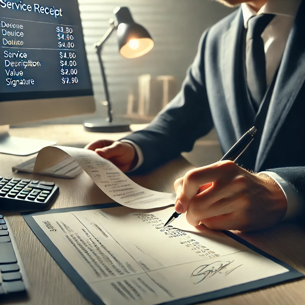 Como Preencher Recibo de Prestação de Serviço
