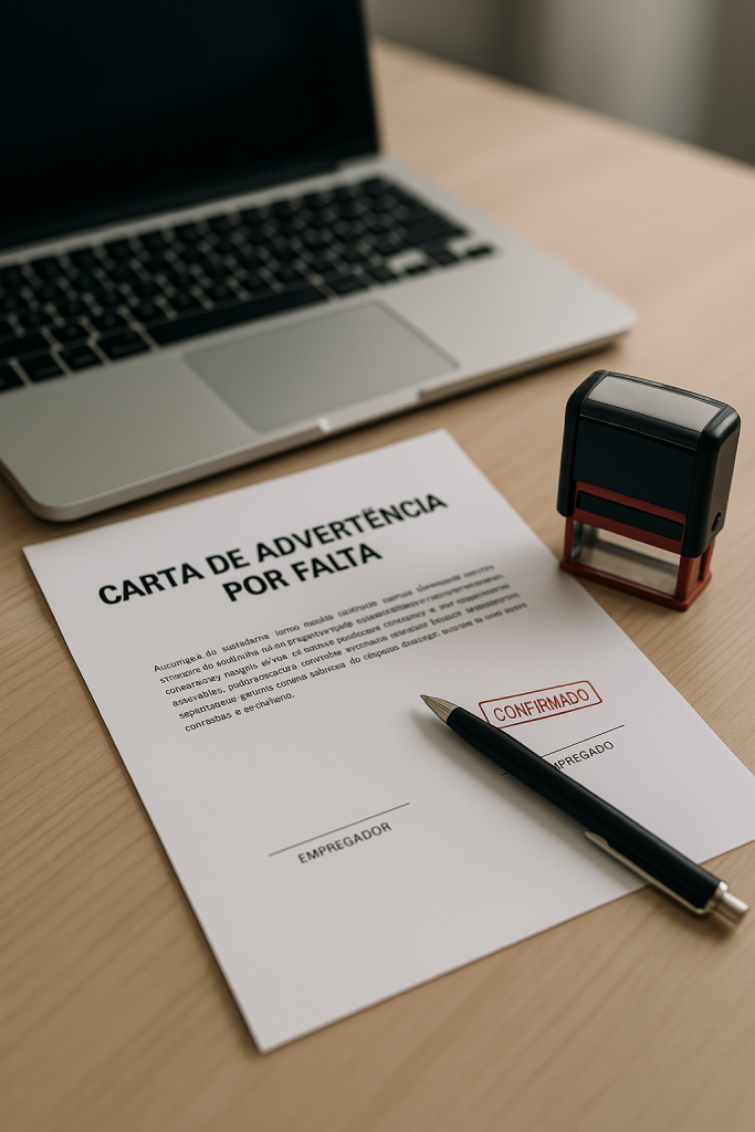 Carta de Advertência por Falta