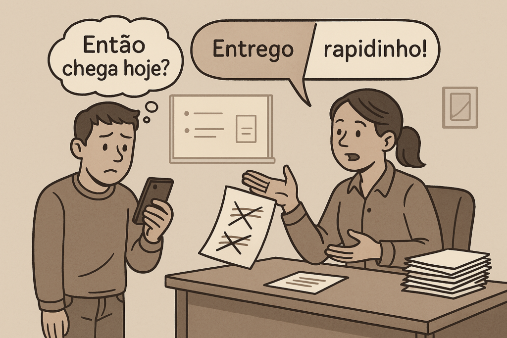 Falha de Comunicação Exemplo