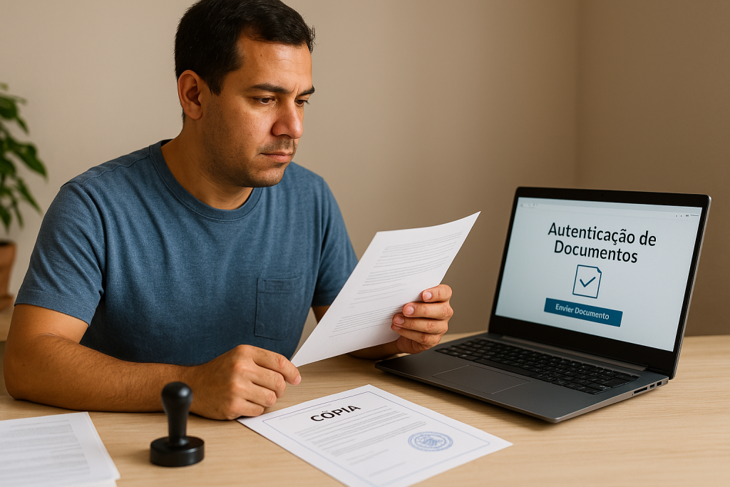 O Que Precisa para Autenticar um Documento